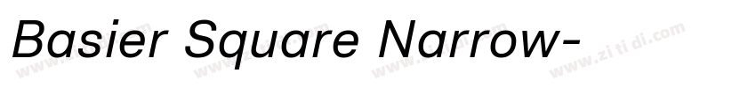 Basier Square Narrow字体转换